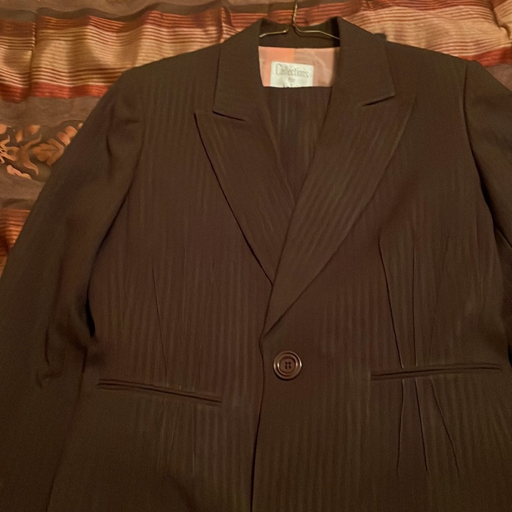 Dark brown suit - in need of a loving home